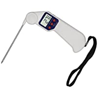 Medidor digital de temperatura Hygiplas EasyTEMP con código de color y de color blanco